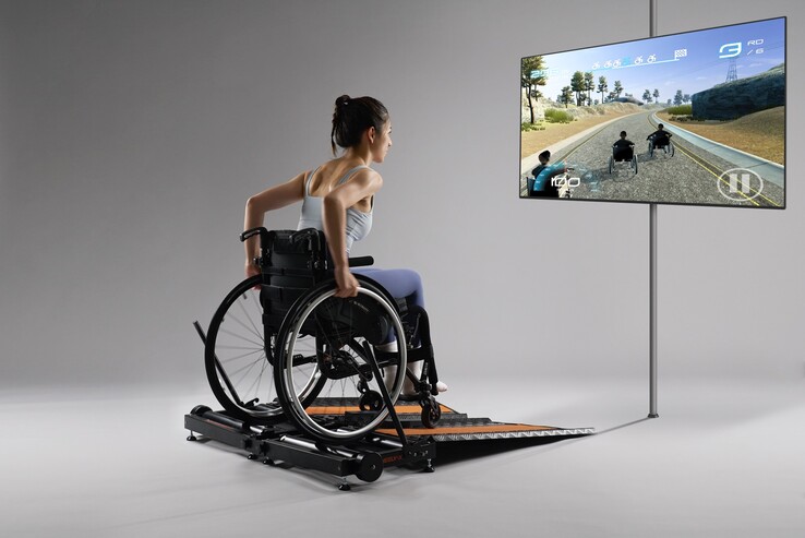 Manual wheelchair users can build strength and game using the Kangsters Wheely-X. (Source: Kangster)