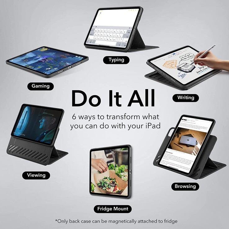 ESR ادعا می کند که کیس جدیدش بهترین لوازم جانبی iPad Pro است - شرمنده که در حال حاضر نسخه 12.9 اینچی وجود ندارد.  (منبع: ESR)