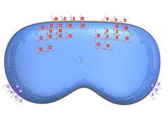 A drawing of the next Apple Vision Pro headset published by the FCC. (Image source: FCC)