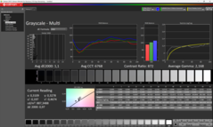 Grayscale calibrated