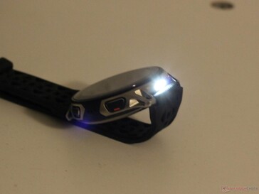 Not a powerhouse, but the built-in flashlight is practical