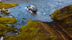 The Cybertruck can &quot;wade&quot; in water (image: Tesla)