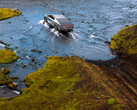 The Cybertruck can "wade" in water (image: Tesla)
