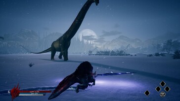 Pictured: A gameplay screenshot from Dinoblade.
