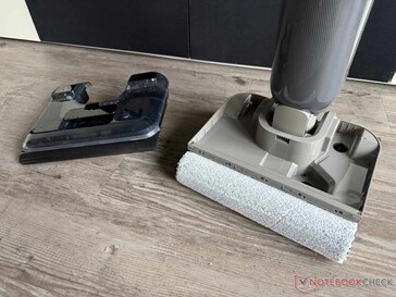Wipe roller under the removed fresh water tank