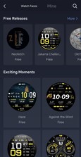 There is a very good selection of watch faces, including options from independent developers