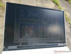 Outdoors under direct sunlight