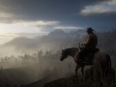 An image showing Arthur Morgan on his horse in Red Dead Redemption 2.