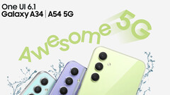 Galaxy A34 and Galaxy A54 are getting One UI 6.1 update, but without the AI features (Image source: Samsung [Edited])