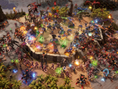 Stormgate is set in a sci-fi future where Earth is fending off interdimensional threats. Pictured - an in-game screenshot. (Image source: Steam)