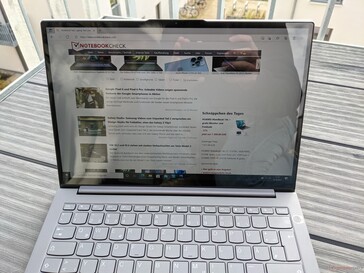 ThinkBook 13x G1 in outdoor use