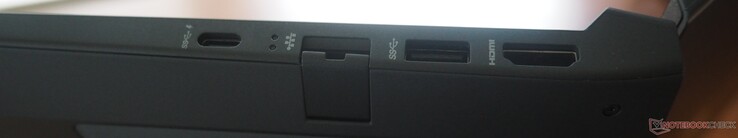 Right side: USB-C 3.0 (DP 1.4 + PD), RJ45 LAN, USB-A 3.0, HDMI 2.1