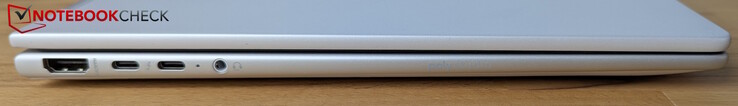 Left: HDMI 2.1, 2x Thunderbolt 4 (PD, DP 2.1, HP Sleep and Charge), headset audio jack