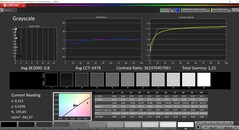 CalMAN grayscale calibration (Target Color Space P3)