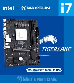The Maxsun HM570 features a Tiger Lake Core i7-11800H soldered on (Image source: @momomo_us)