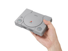 The PlayStation Classic is 45% smaller than the original console. (Source: Sony)