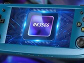 The Anbernic RG503 has a 4.95-inch AMOLED display and an RK3566 SoC. (Image source: Anbernic)