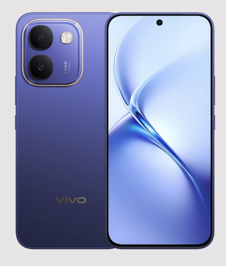 The Vivo Y600 in Sapphire Blue colorway.