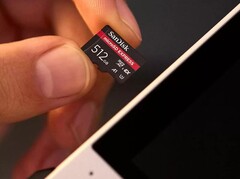 A 512 GB SanDisk SD card (Image source: SanDIsk)