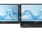 The Acemagic X1's second screen unfolds to the left for a dual-monitor setup. (Image source: Acemagic)