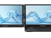 The Acemagic X1's second screen unfolds to the left for a dual-monitor setup. (Image source: Acemagic)