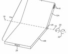 A fresh Apple patent shows it is still working hard on making a foldable smartphone. (Source: CNET/USPTO)