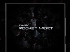 The Pocket Vert will come with a 3.5-inch LCD screen. Pictured: a teaser of the gaming handheld. (Image source: Ayaneo - edited)