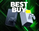 Best Buy banner with Xbox consoles shown