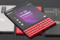 The BlackBerry Passport 2 fan-made concept render mixes nostalgia with a current sleek look. (Image source: LetsGoDigital/Ts Designer - edited)