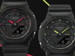Casio has released the G-Shock GMA-P2100SA-1A1 and GMA-P2100SA-1A2 watches (pictured) in Europe. (Image source: Casio)