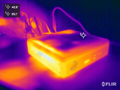 Heat development during the stress test