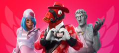 Fortnite players can currently enjoy a Valentine's Day theme. (Source: Epic Games)