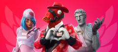 Fortnite players can currently enjoy a Valentine&#039;s Day theme. (Source: Epic Games)