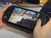 The GPD Win 5 being used with its 80 Wh battery pack attached. (Image source: GPD)