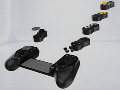 GameSir Hyperkin X5 Alteron modular mobile controller parts are shown (Image source: Overload PR with edits)