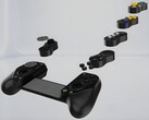 GameSir Hyperkin X5 Alteron modular mobile controller parts are shown (Image source: Overload PR with edits)