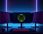 Xbox Mode shown in a multi-monitor gaming setup