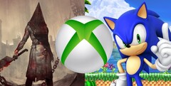Konami and Sega would bring contrasting IPs with them in any Xbox acquisition. (Image source: Konami/Xbox/Sega - edited)