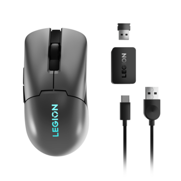The M600s has a USB type A dongle and type-C charging. (Source: Lenovo)