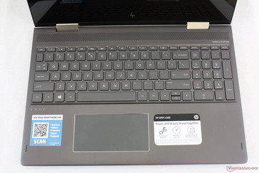 Backlit keys are standard Ultrabook fare with no major complaints aside from the half-sized Arrow keys