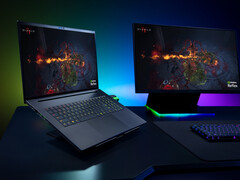 Razer Blade 18 gaming laptop on desktop (Image source: Razer PR)