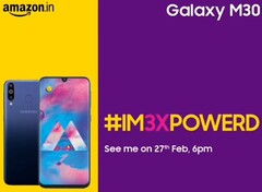 Samsung Galaxy M30 official launch flyer (Source: Samsung Mobile India on Twitter)