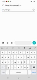 Using the default keyboard in portrait mode