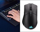 Corsair Skiff 100 Plus keyboard (left) and Harpoon V2 mouse (right).