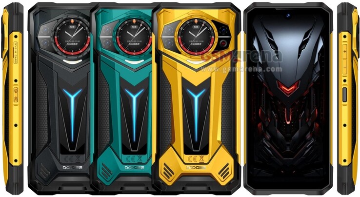 The Doogee S200 Ultra is projected to come in a choice of three colors. (Source: GSMArena)