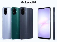 Three expected color options for the Galaxy A07. (Image source: Sudhanshu Ambhore via X)
