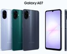 Three expected color options for the Galaxy A07. (Image source: Sudhanshu Ambhore via X)