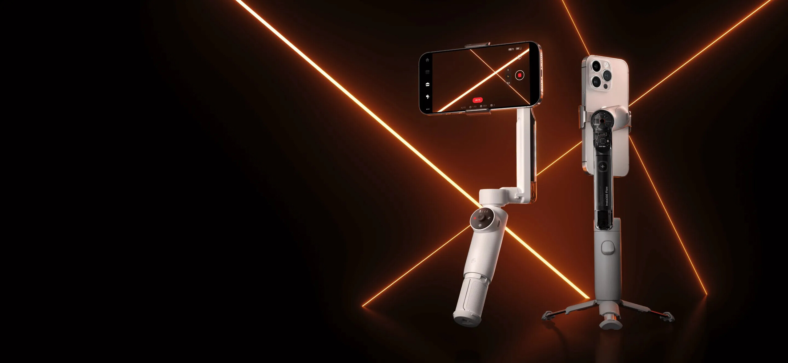 Insta360 Flow AI Powered Smartphone Selfie Stick Tripod Stabilizer