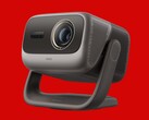 Jmgo N3 Ultimate 4K projector with integrated stand and 3-in-1 optical system shown in grey finish