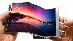 A prototype tri-folding display. (Image source: Samsung)